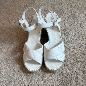Prada Women's White Espadrille Sandals